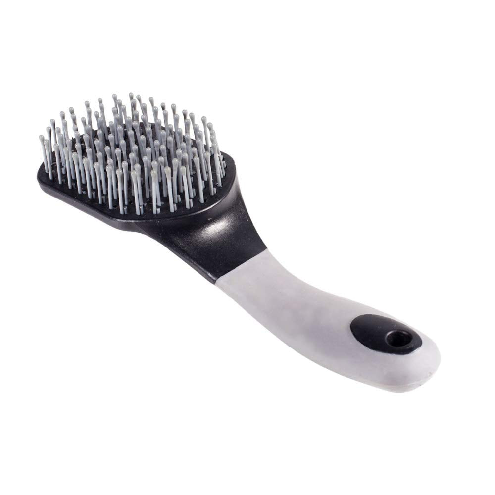 Soft Grip Brush For Mane And Tail - Black - One Size
