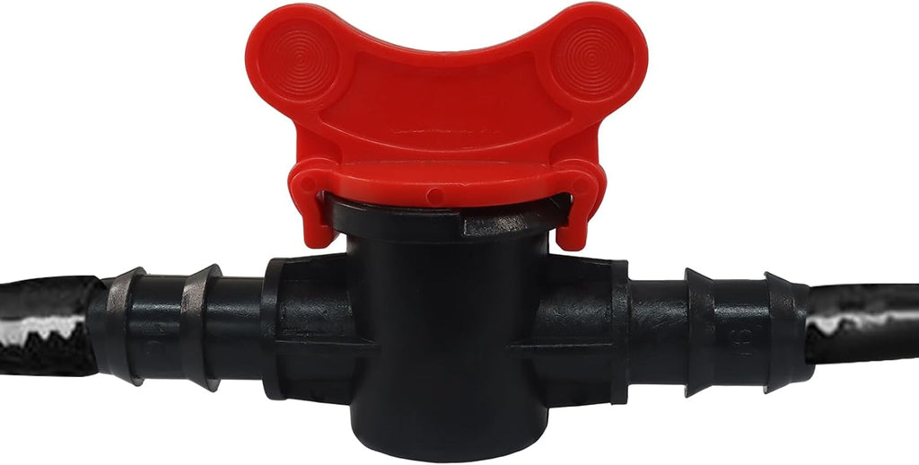 4PCS 1/2" ID Hose Barbed Ball Valve Shut-Off Switch, Black