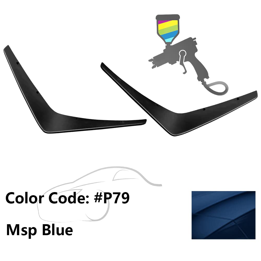 Fit 2015-2023 Dodge Charger SRT Front Bumper Canards Painted #P79