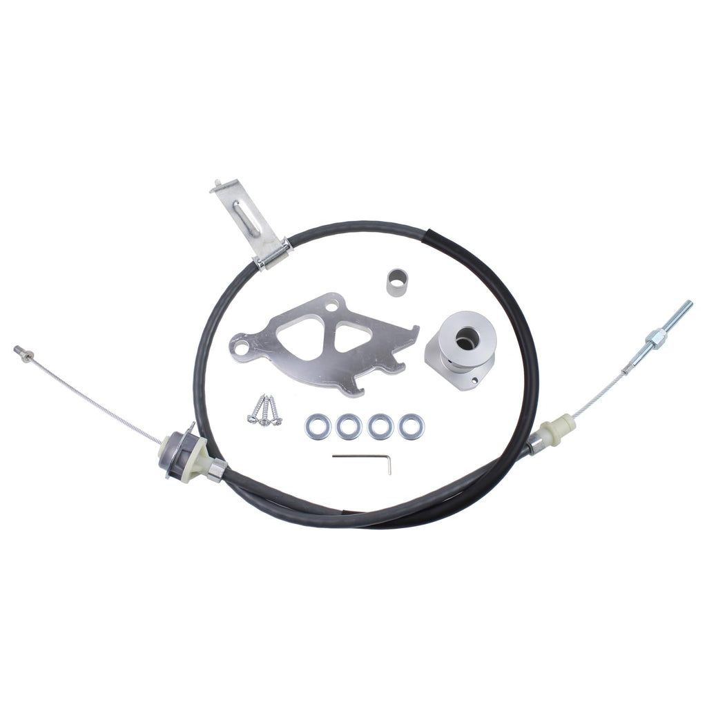 Left Quadrant Clutch Cable and Firewall Adjuster Kit for Ford