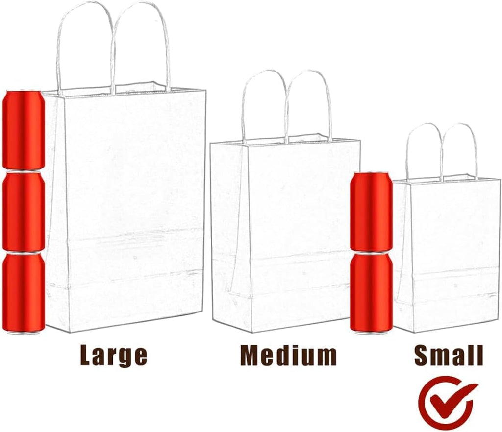 32Pcs Paper Gift Bags with Handles, 16 Different Senior Colors