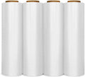 18" x 1500' 80 Gauge 4 Rolls Pallet Wrap Stretch Film Hand Shrink Wrap 1500FT