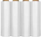 18" x 1500' 80 Gauge 4 Rolls Pallet Wrap Stretch Film Hand Shrink Wrap 1500FT
