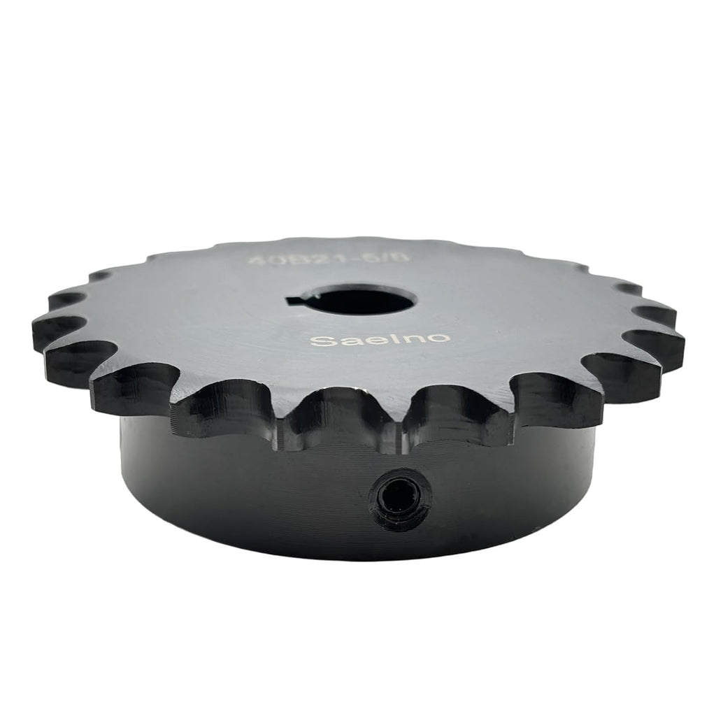 #40 Roller Chain Sprocket Type B 5/8 inch Bore 21 Tooth, Hardened Antirust 1045 Steel Drive Sprockets 40B21-5/8