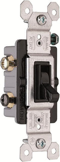 Legrand 15 Amp 3-Way Residential Toggle Light Switch, Black 1 Pack