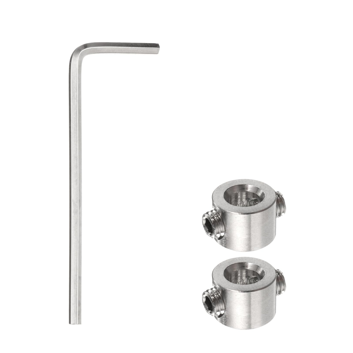 HARFINGTON 2pcs 5mm Drill Stop Collar Set Depth Stop Drilling Limit Ring
