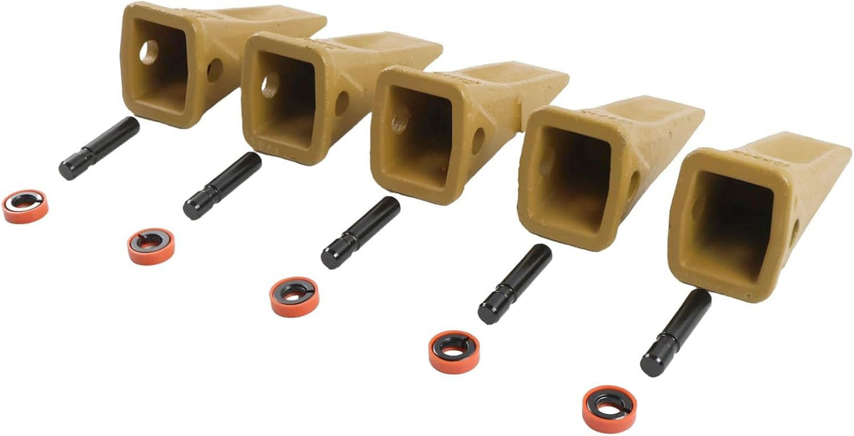 5X 1U3252 Bucket Digging Teeth Tooth with Pin's 8E6259 & Fastener's 8E6258