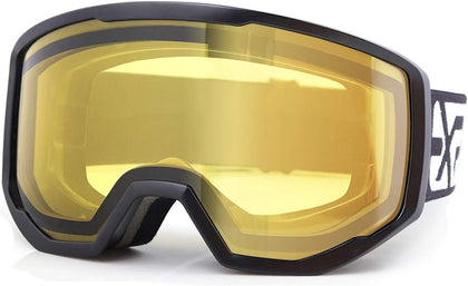 Ski/Snowboard Goggles for Men Women, OTG Snow Goggles Anti Fog UV Protection