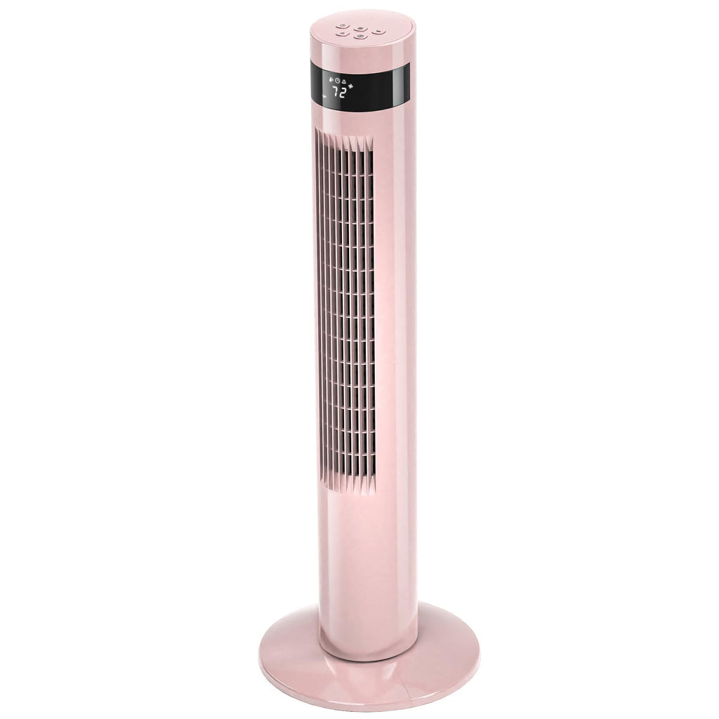 Tower Fan Portable Electric Oscillating Fan Quiet Remote Control Bladeless Floor Fan 3 Wind Speed Mode 12H Timer