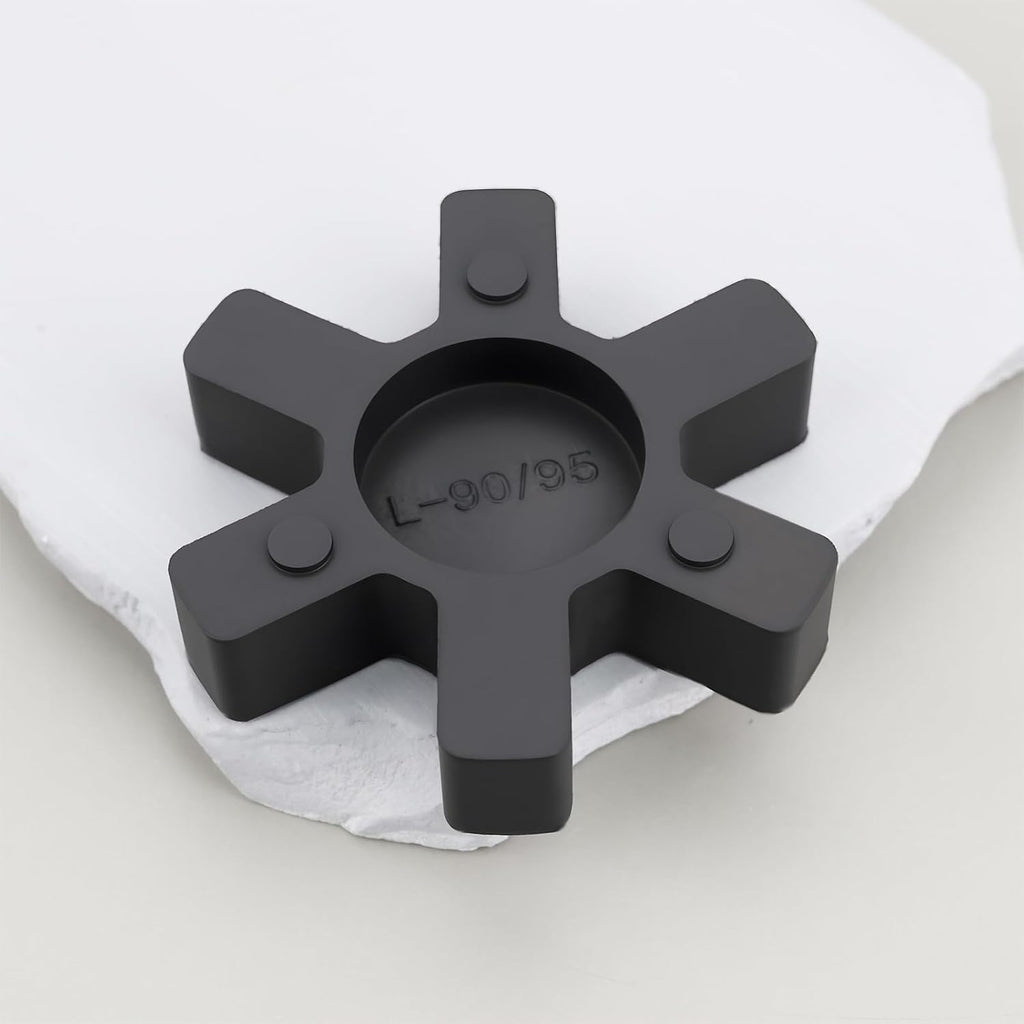 4PCS L095 Solid Jaw Coupling Elastomer Spider Insert NBR Rubber 53.5x12mm for Pumps Fans Motors