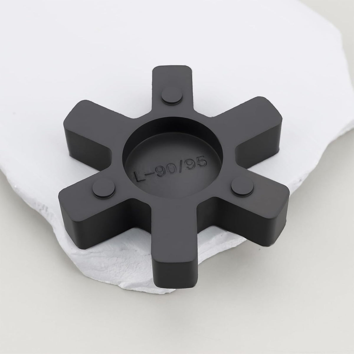 4PCS L095 Solid Jaw Coupling Elastomer Spider Insert NBR Rubber 53.5x12mm for Pumps Fans Motors