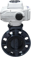 Electric Motorized Plastic Butterfly Valve On Off Type