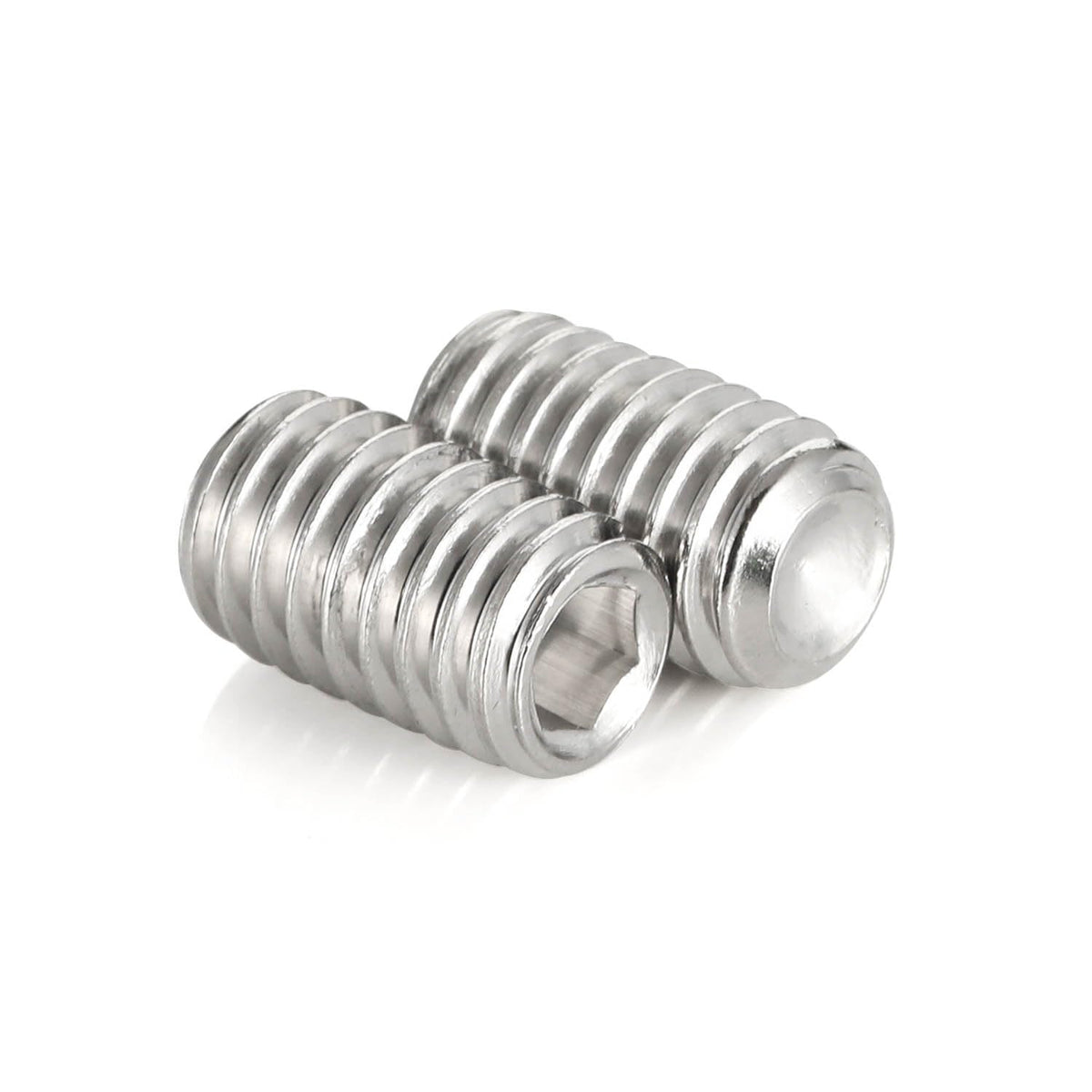 50 PCS #8-32 x 1/4" Set Screws, Internal Hex Head Allen Drive Cup Point Screws with Hex Key Wrench, 304 Stainless Steel