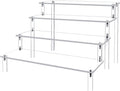 Acrylic Display Risers Cupcake Stand for Food Desserts,Perfume Organizer 4 Tier Clear Shelf Display Stand Funko POP