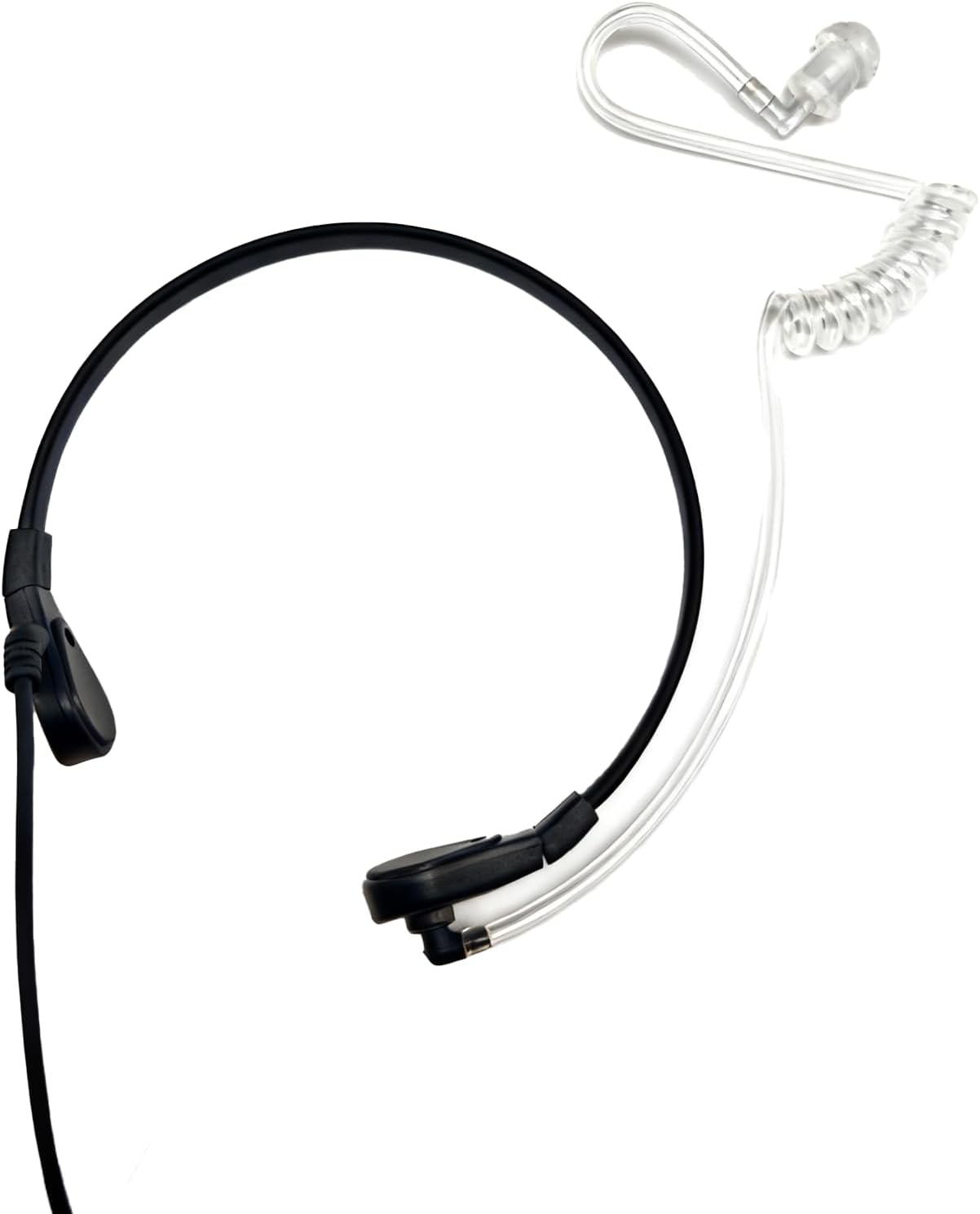 Professional Throat Mic with K1 Dual Pin Connector for Two Way Radio, Neck Mic PTT Headset for Baofeng UV-5R