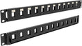 1U Hinged 12-Port Blank Keystone Patch Panel, 19" Metal