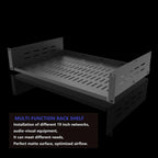 2U 19" Universal Vented Rack Mount Cantilever Server Shelf