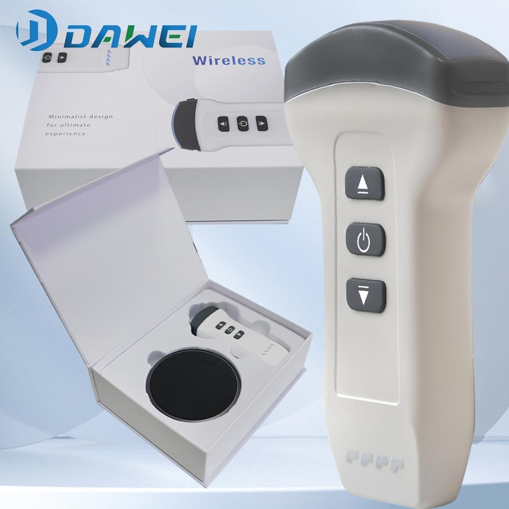 Convex Probe Veterinary Color Doppler Ultrasound Machine, Wireless Handheld Scanner for Pregnancy & Organ Exam in Dog