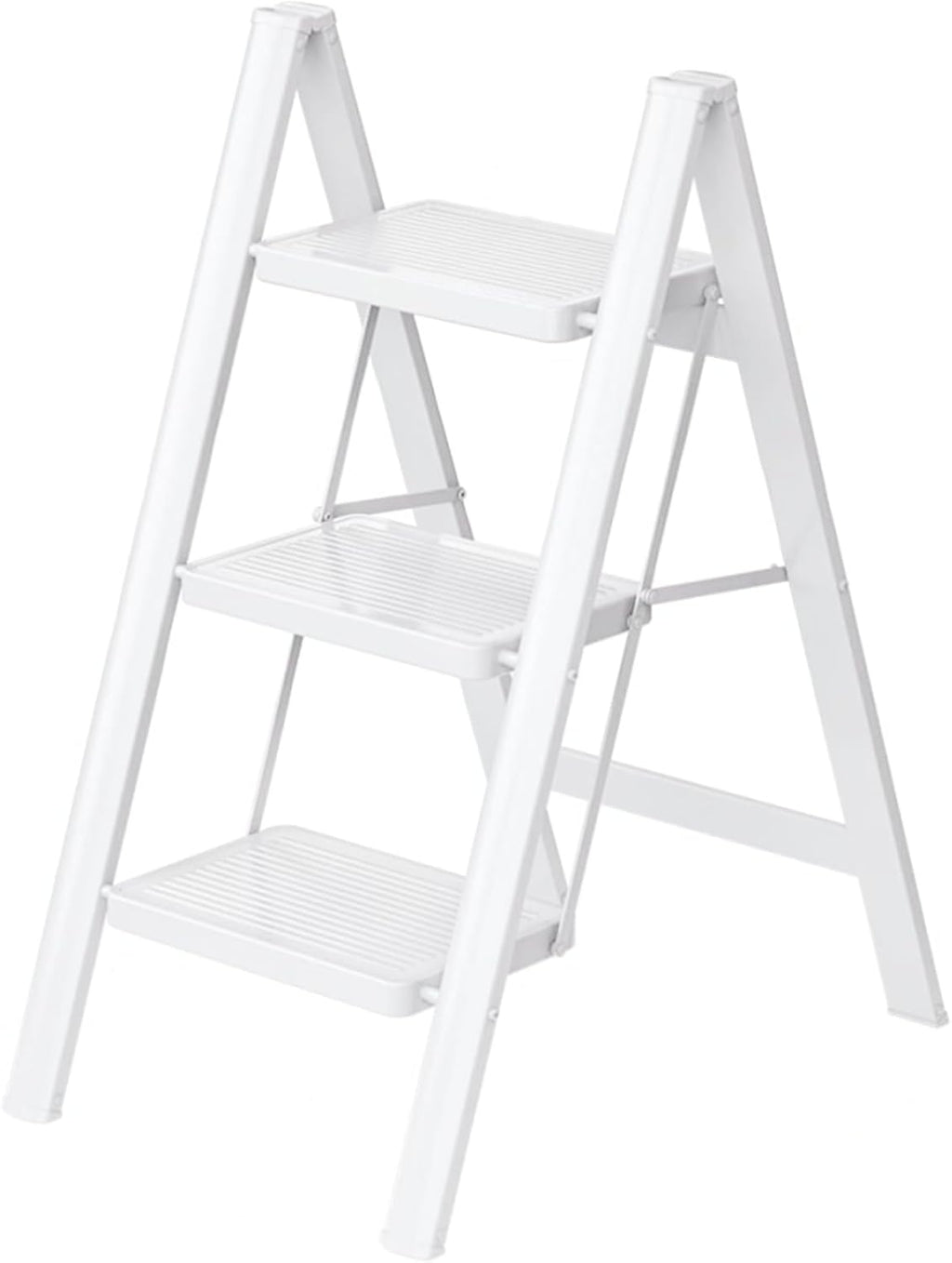 3 Step Ladder,Folding Step Stool with Wide Anti-Slip Pedal,330lbs Load Capacity,Lightweight and Portable for Kitchen