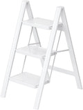 3 Step Ladder,Folding Step Stool with Wide Anti-Slip Pedal,330lbs Load Capacity,Lightweight and Portable for Kitchen