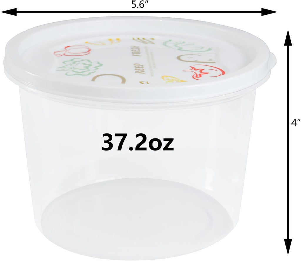 Stackable Pizza Dough Proofing Boxes Dough Proofing Container with Lid 1100ml portion (3)