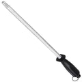 Honing Steel Knife Sharpening Rod 12 inches, Carbon Steel Knife Sharpener