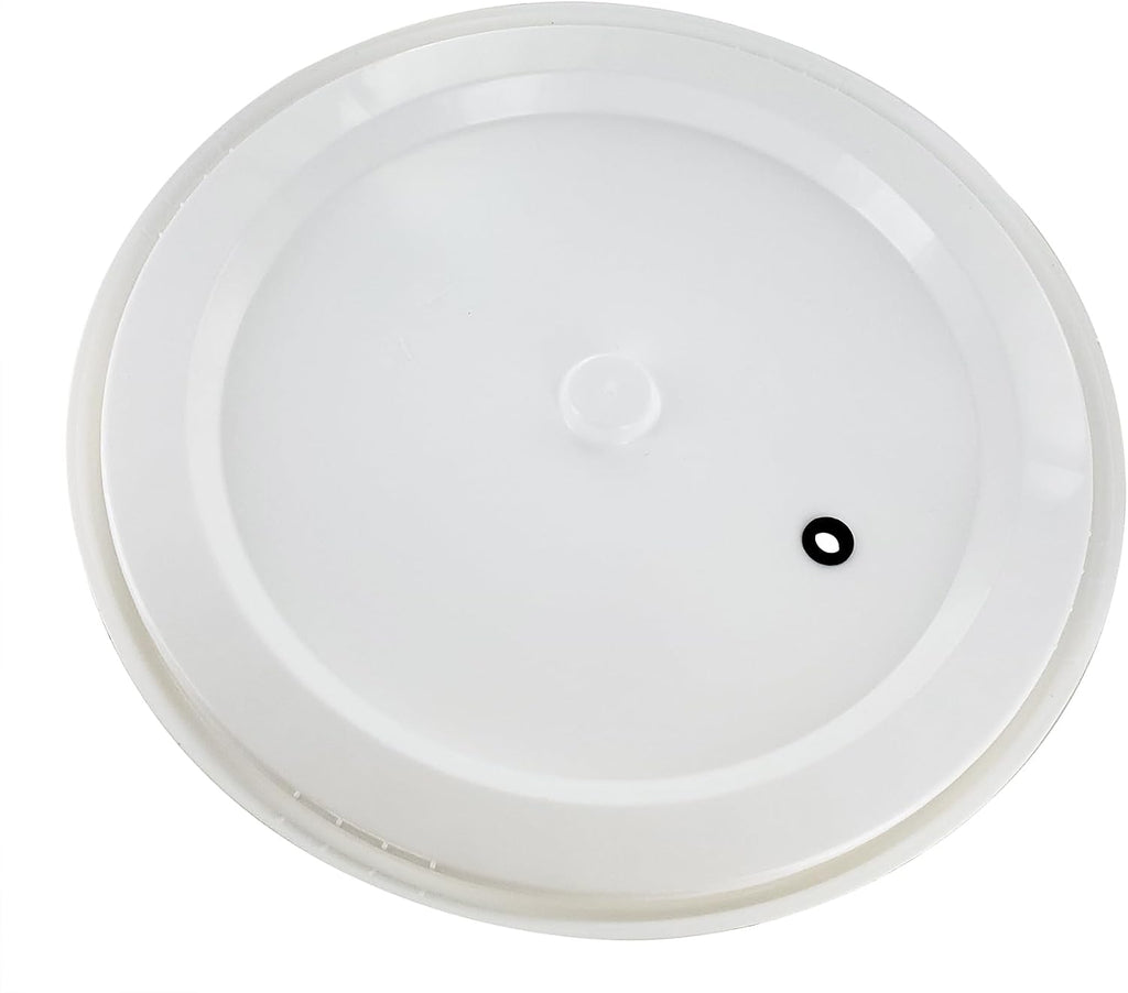6.5 Gallon Plastic Drilled and Grommeted Lid Fits 6.5 Gallon Fermenters