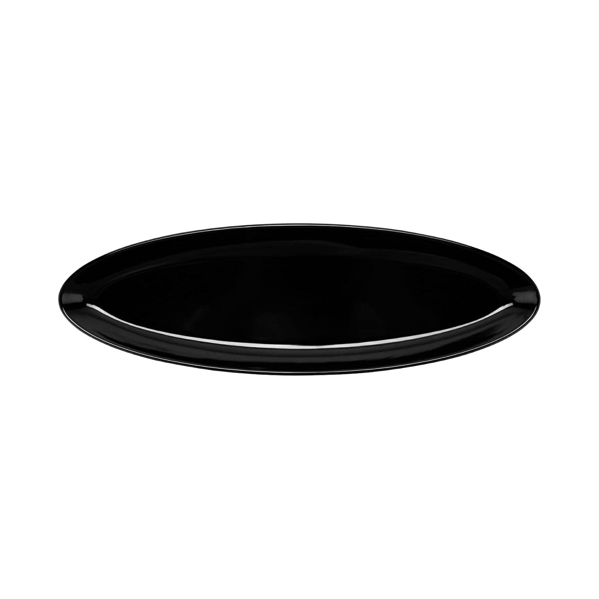 16" x 5" Black Oval Melamine Platter