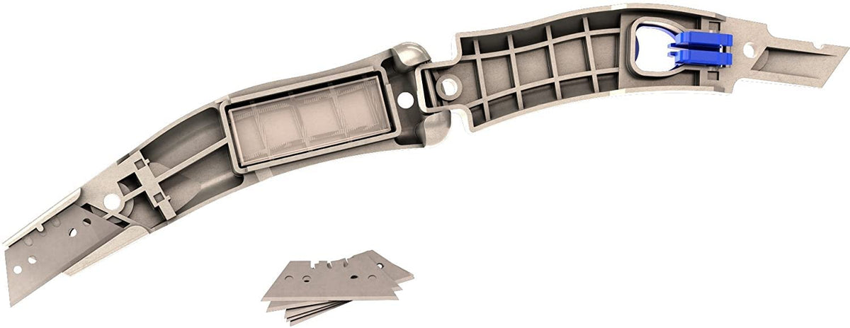 Tool 15-500 Dolphin Knife Heavy Duty Anti Slip Utility Knife- Box Cutter with Holster, Ultra Sharp, Quick Blade