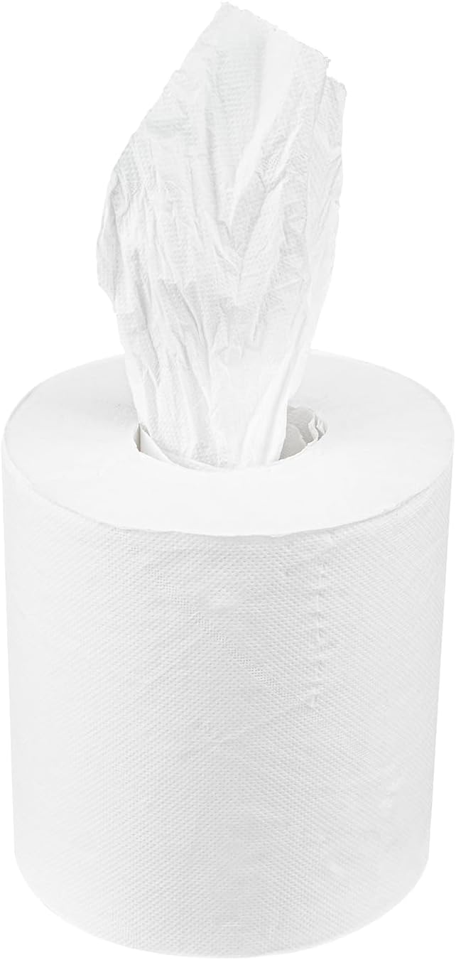 JS-CPW600 2-Ply Center Pull Paper Towels, White, 3600 Sheets/Roll - Case of 6 rolls