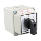 BAOMAIN 20A 2-Phase 3-Position Rotary Changeover Switch+Small/High Box