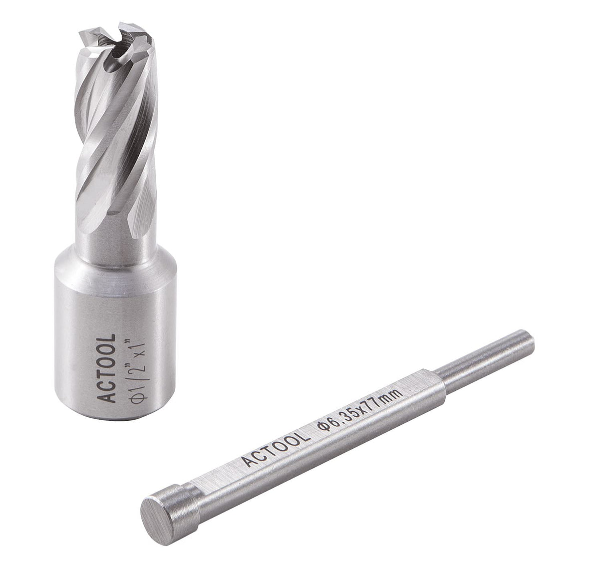 1/2" Diameter × 1" Depth of Cut HSS ANNULAR Cutter with 3/4'' Weldon Shank