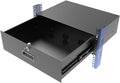 3U Server Cabinet Case 19" Rack Mount Lockable Drawer with Key