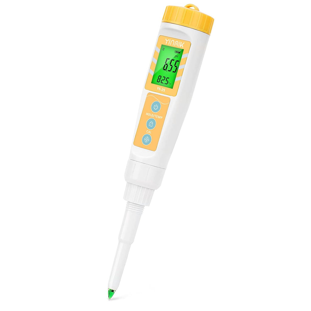 YINMIK Food pH Meter Digital pH Tester Spear pH Probe pH Reader for Canning
