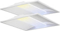 2x2 LED Troffer Light, 5 Wattages, 5CCT, 0-10V Dimmable, 2 Pack