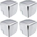 Metal Box Corner Protectors 50 X 50 X 50mm Silver Tone 4pcs