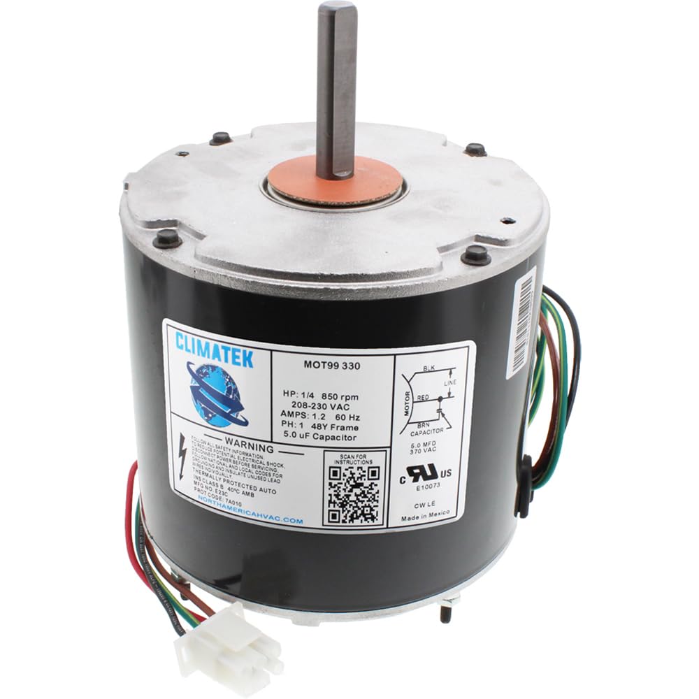 F48AA68A50 - ClimaTek Condenser Fan Motor Replaces A.O.Smith F48M27A50