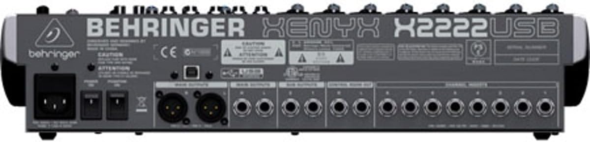 Xenyx X2222USB Premium 22-Input 2/2-Bus Mixer with XENYX Mic Preamps & Compressors