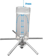 Ice Crusher Blender Pitcher Rinser, Portable Glass Blender Cleaning Rinser Cup Glass Washer for Bar Coffee Restaurant