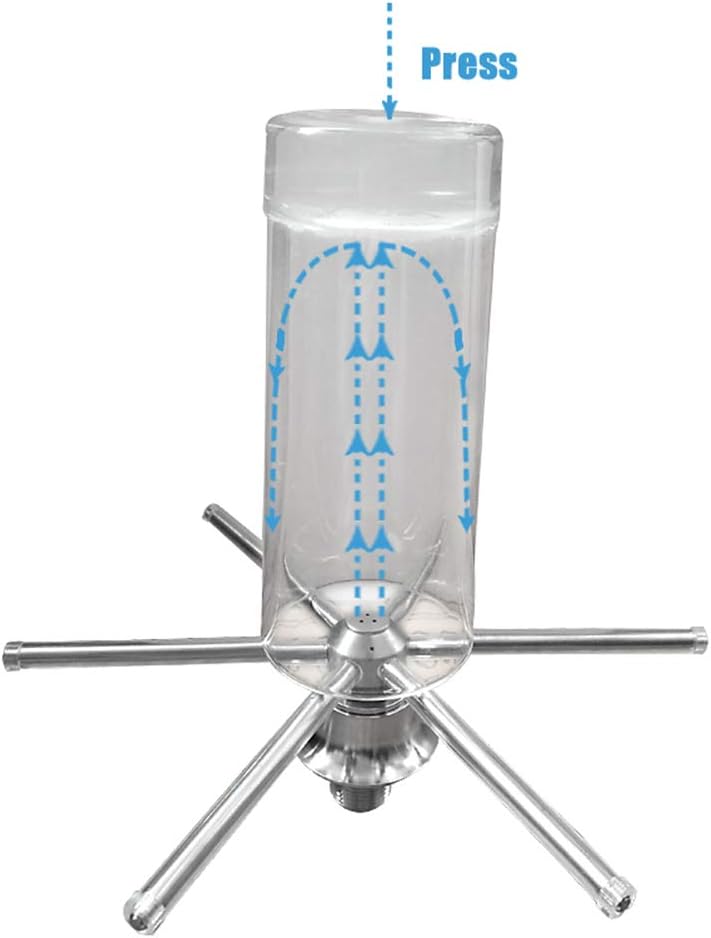 Ice Crusher Blender Pitcher Rinser, Portable Glass Blender Cleaning Rinser Cup Glass Washer for Bar Coffee Restaurant