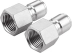 Stainless Steel Male Quick Disconnect,Female NPT 1/2" Homebrewing Quick Connector 2 Pack