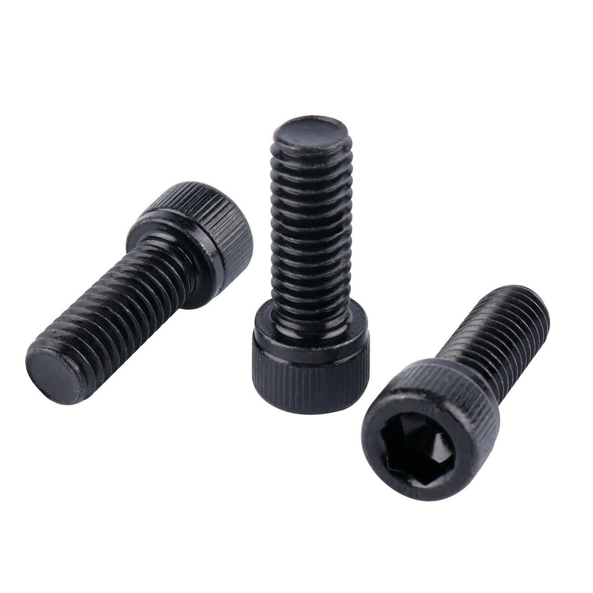#6-32 x 3/4" Socket Head Cap Screws Allen Hex Bolts, 304 Stainless Steel 18-8, UNC Fully Machine Thread, 50Pcs Black