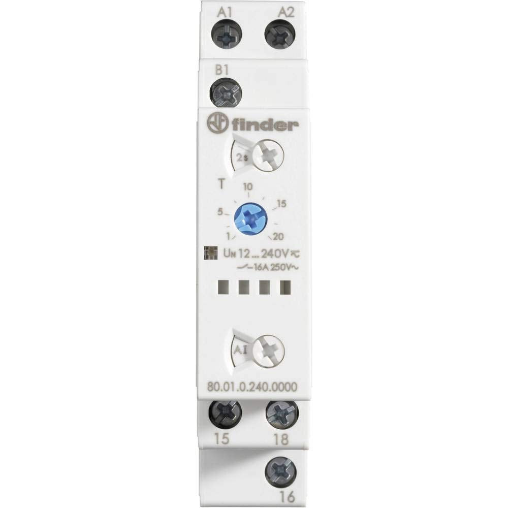 Time delay Relay Finder 80.01.0.240.0000-1 Multifunction Time Range: 24 h (max) 1 Inverter (RT) 1 pc(s)