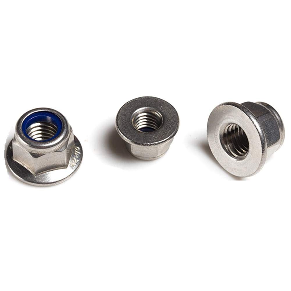 FullerKreg M5 x 0.8 Hex Flange Nylon Insert Lock Nuts, Pack of 25