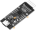 CP2102 USB to UART Serial Converter Module, Type-C Interface, 3.3V/5V Switchable, with CTS/RTS Flow Control, Compatible with Windows, Linux, Mac OS, for Arduino, Raspberry Pi