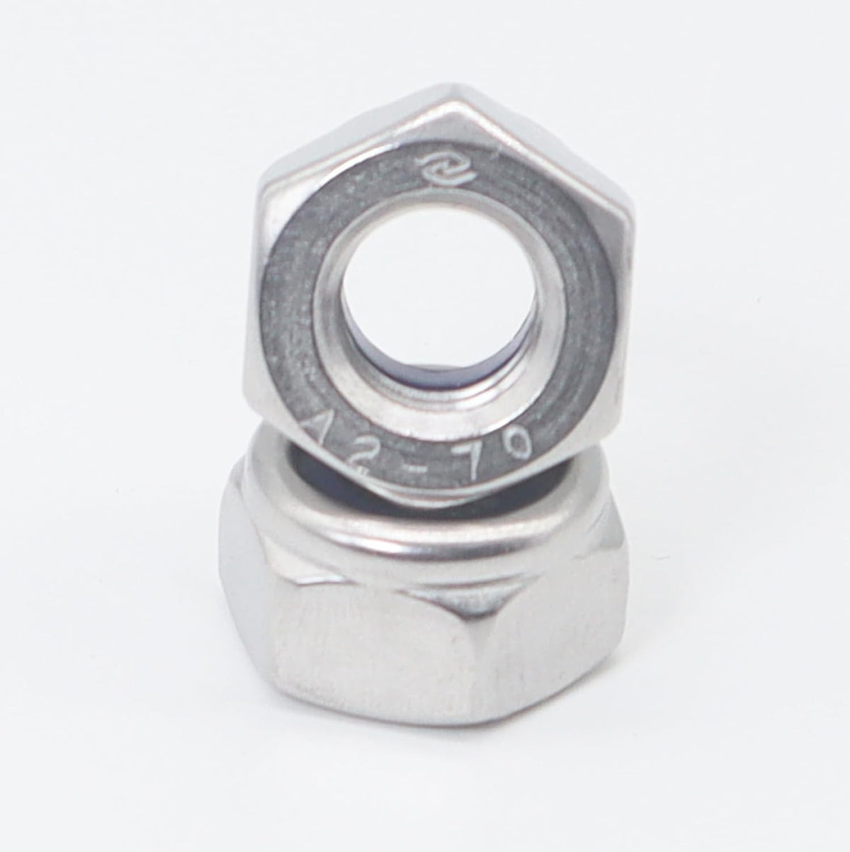 M12 x 1.75mm Lock Nuts,304 Stainless M12 Nylon Insert Locknuts for Bolts, M12 Nylock Nuts 15pcs