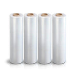 4 Rolls Heavy Duty 18" x 1500 ft 80 Gauge Premium Clear Pallet Wrap Stretch Wrap Shrink Film - Best Quality 40 Lb Per