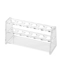 Acrylic Test Tube Holder Rack for 50ml Centrifuge Tubes Clear，Holds 21-26mm Tubes (50ml, 6 Wells)