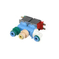 Dual Water Valve Assembly Replacement for Refrigerator Ice and Water Dispenser Systems, Compatible with Whirlpool Model MFT2976AEW01, Water Inlet Valve Replacement Part