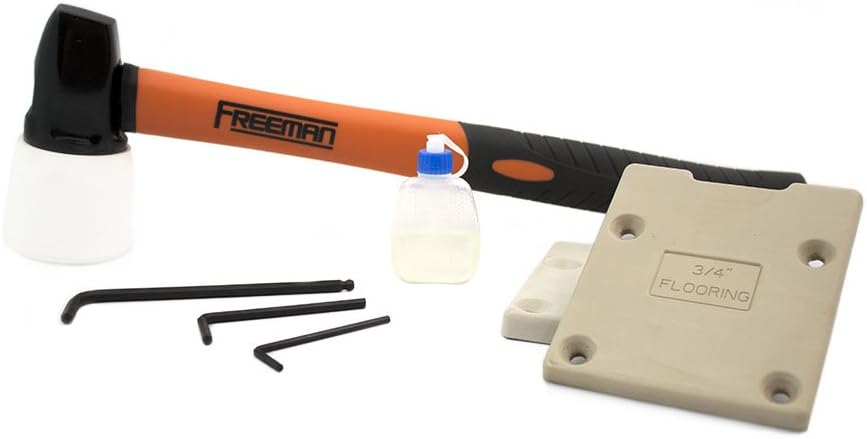PF1618GLCN Pneumatic 3-in-1 16-Gauge and 18-Gauge 2" Flooring Nailer with Flooring Mallet and Interchangeable Base